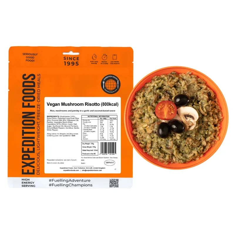 Expedition Foods Vegan Mushroom Risotto - 800kcal-2